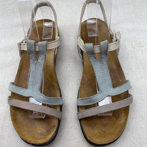 Naot Judith slim strap Tricolor Sandals size 38 EUR